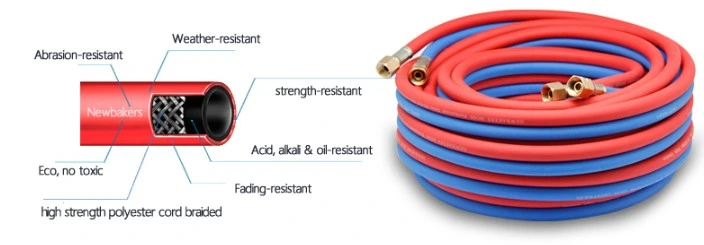 High Quality Wire Braided LPG Npg Flexible Gas Welding Hose