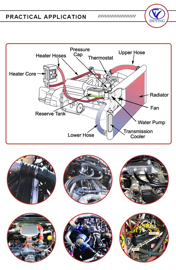 China Hose Factory Straight Elbow Customized Auto Truck Car Rubber Hose