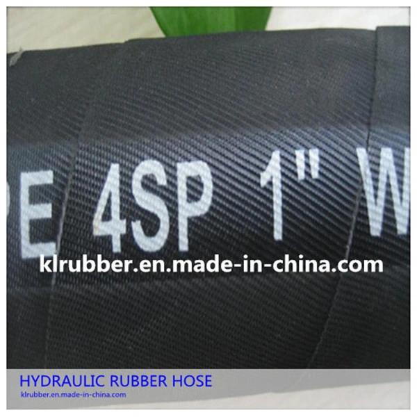 4sh High Pressure Spiral Reinforced Rubber Hydraulic Hose with Fitting